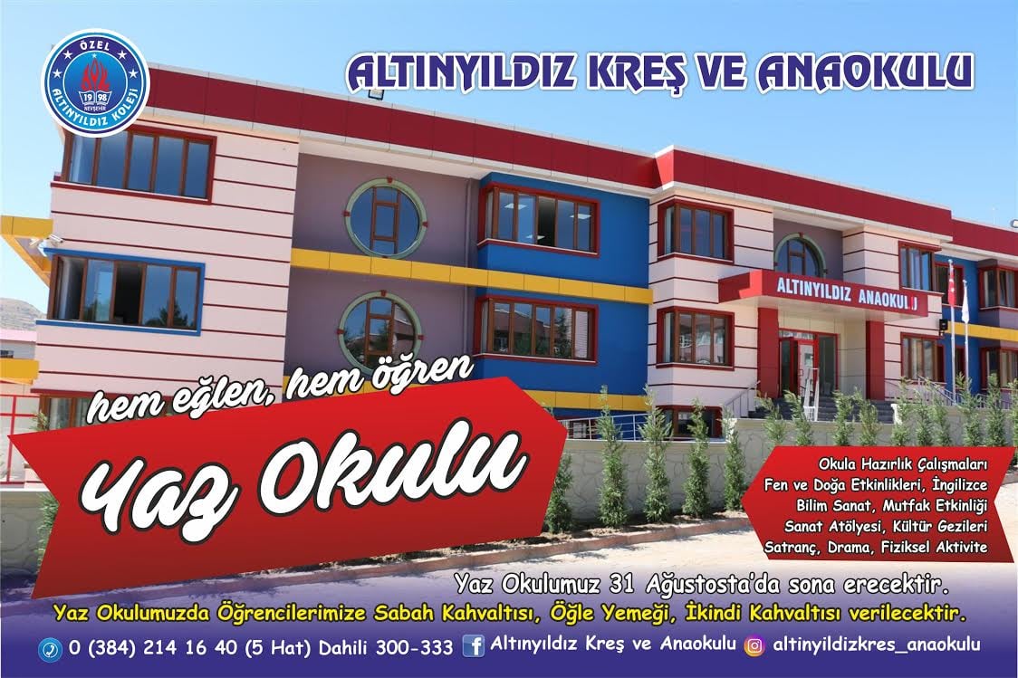 ALTINYILDIZ KREŞ VE ANAOKULU; YAZ OKULU AÇILDI