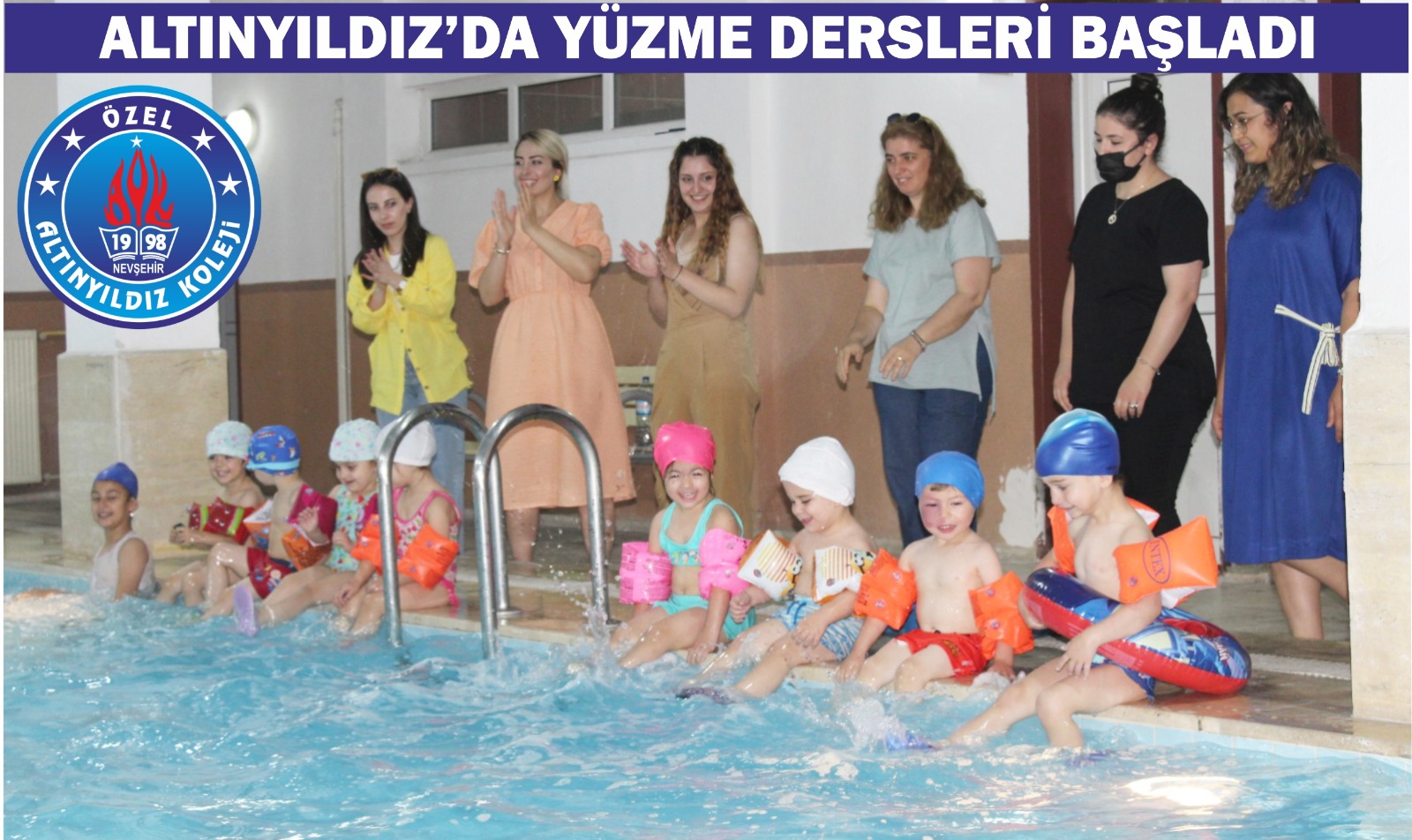 ALTINYILDIZ’DA YÜZME DERSLERİ BAŞLADI