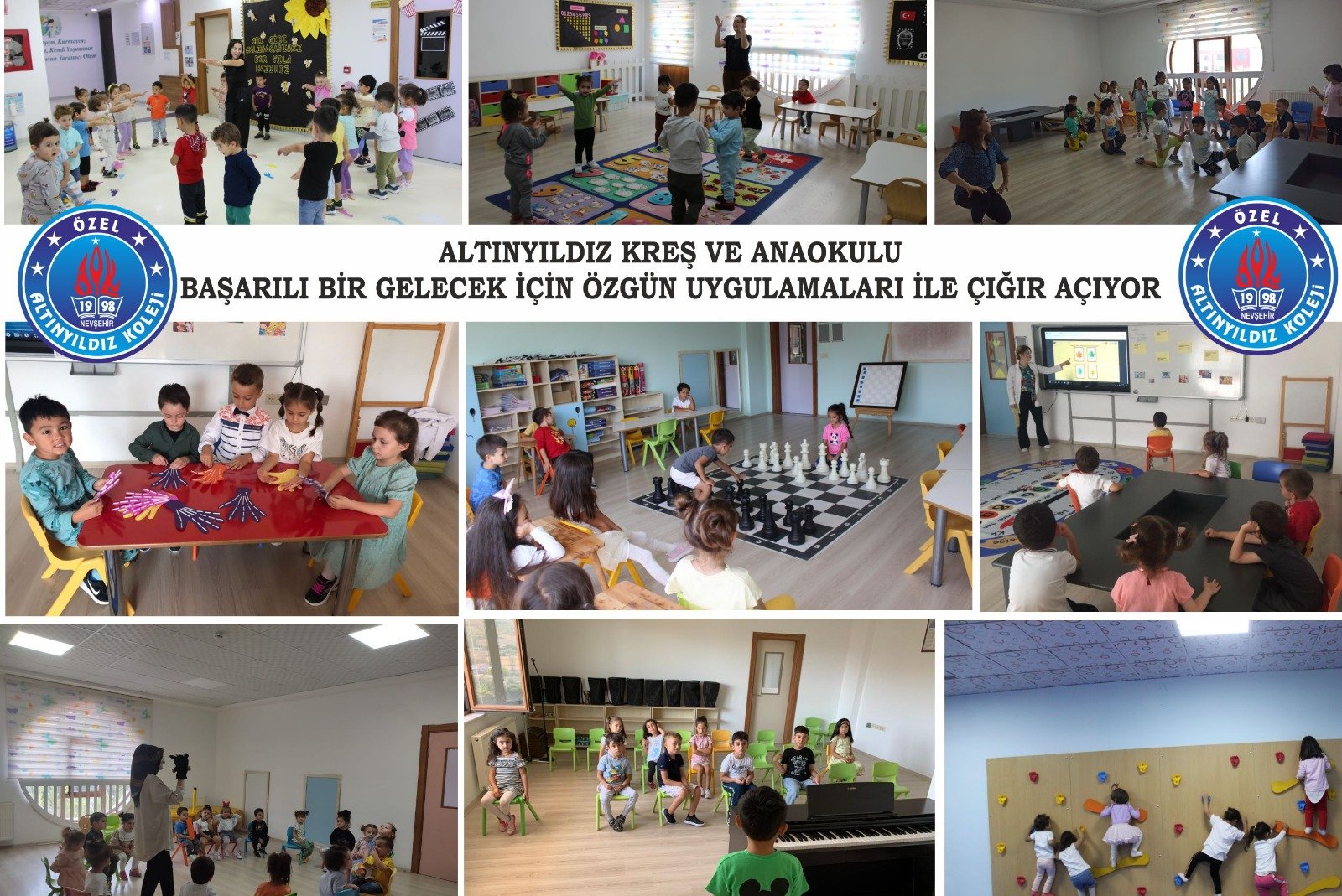 ALTINYILDIZ KREŞ VE ANAOKULU  BAŞARILI BİR GELECEK İÇİN ÖZGÜN UYGULAMALARI İLE ÇIĞIR AÇIYOR