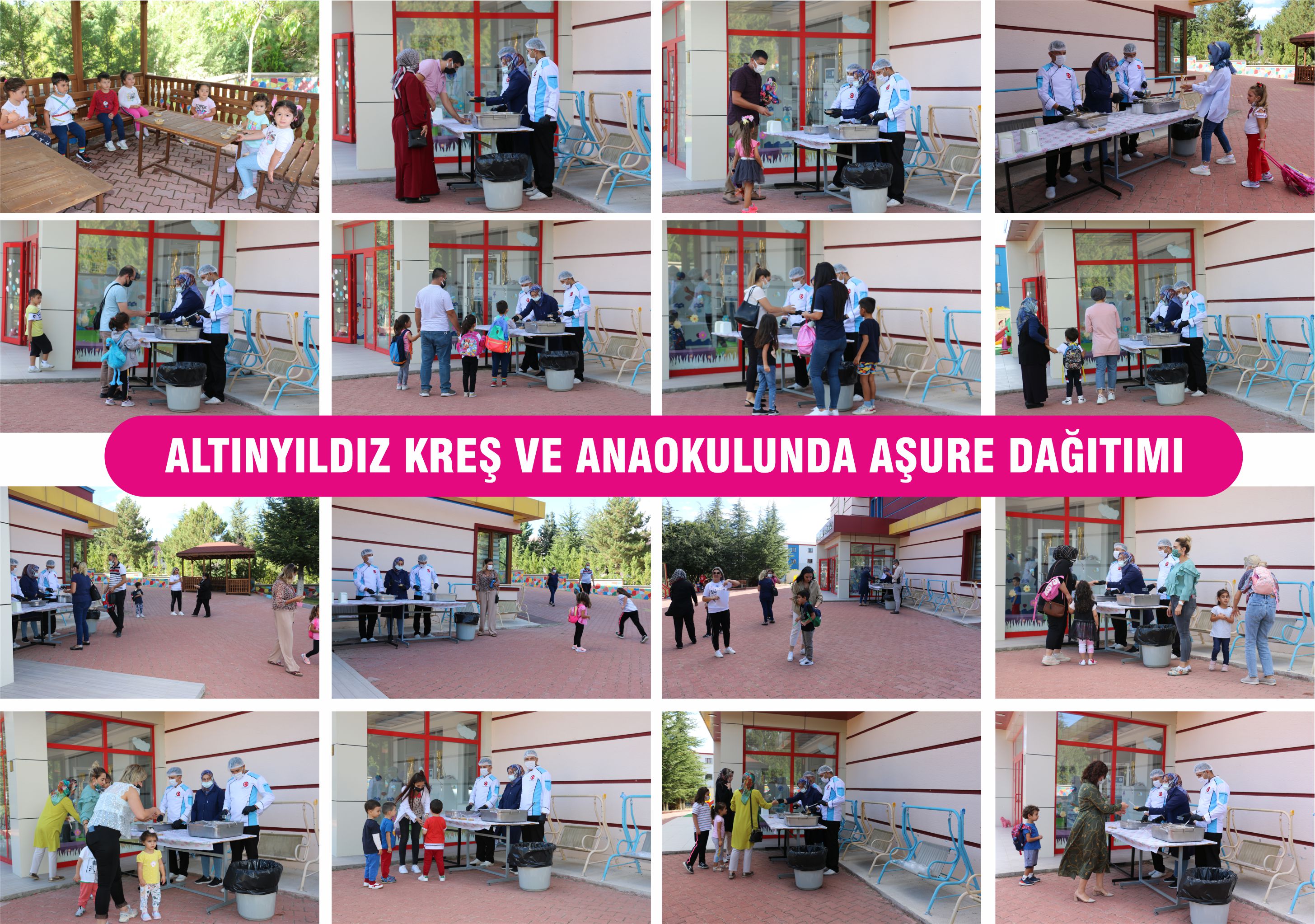 ALTINYILDIZ KREŞ VE ANAOKULUNDA AŞURE DAĞITIMI