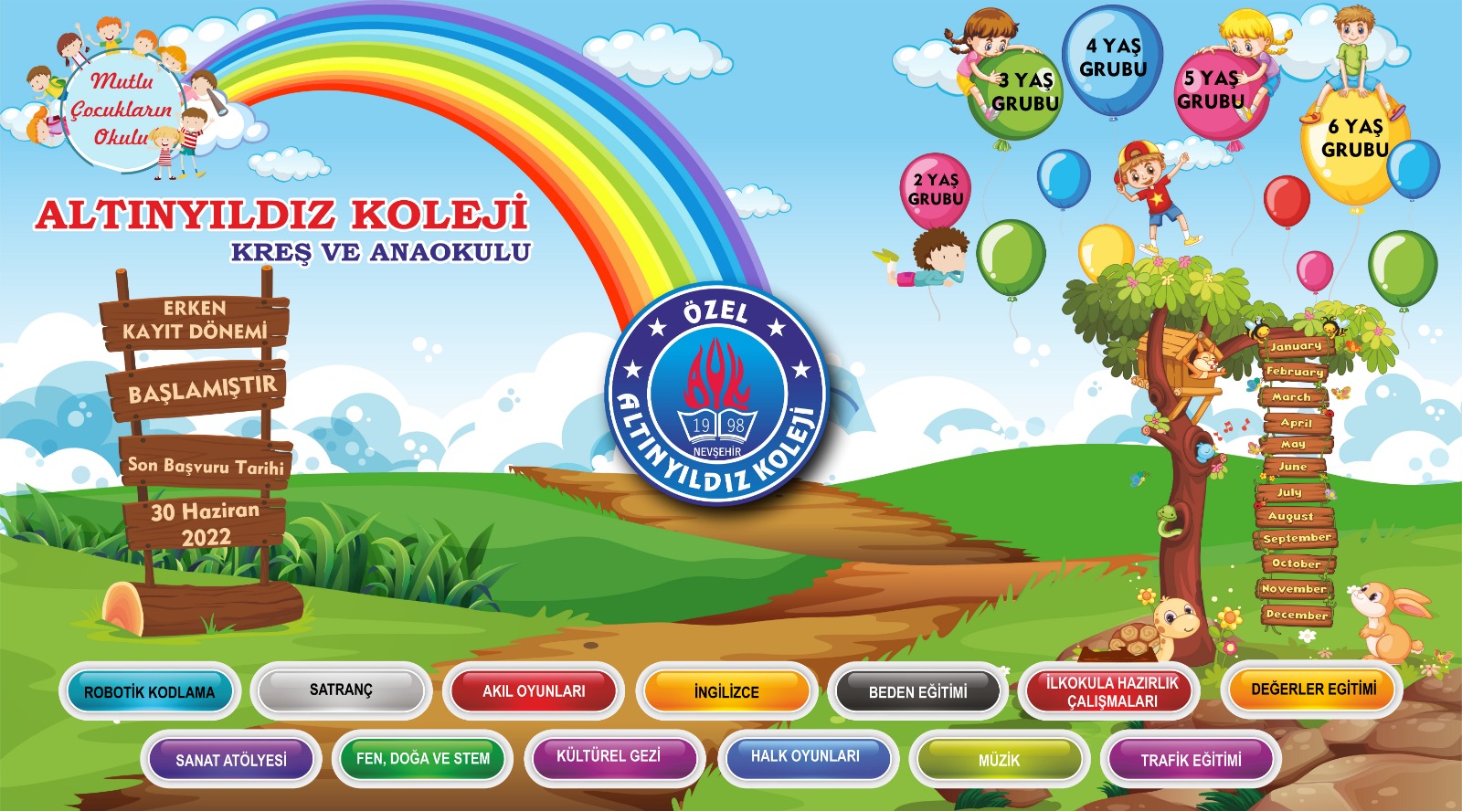 ALTINYILDIZ KREŞ VE ANAOKULUNDA KAYITLARIMIZ DEVAM EDİYOR
