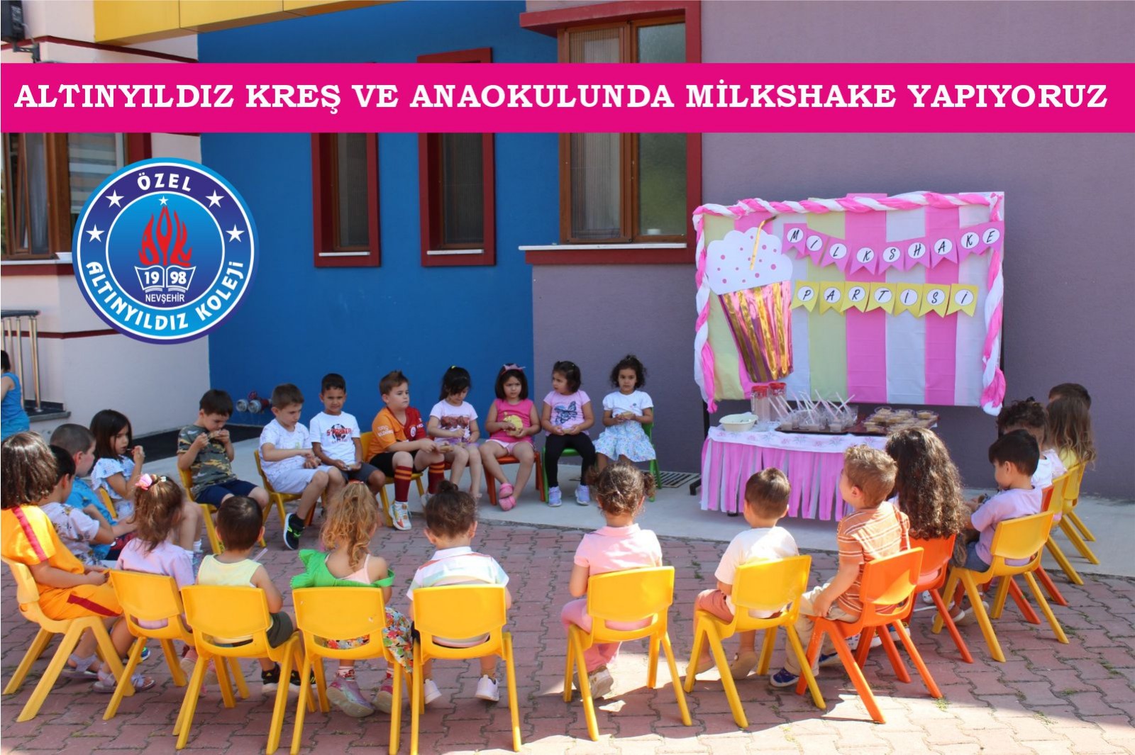 ALTINYILDIZ KREŞ VE ANAOKULUNDA MİLKSHAKE YAPIYORUZ