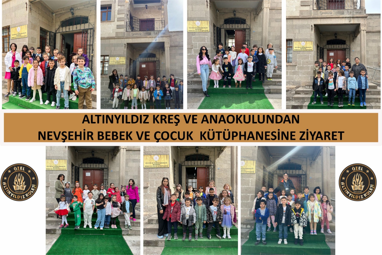 ALTINYILDIZ KREŞ VE ANAOKULUNDAN NEVŞEHİR BEBEK VE ÇOCUK KÜTÜPHANESİNE ZİYARET