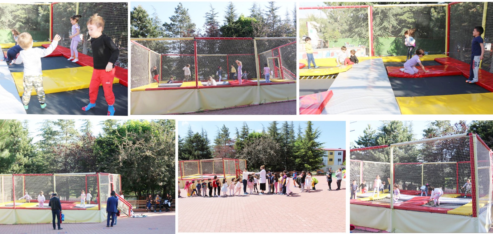 ALTINYILDIZLI MİNİKLERİN TRAMBOLİN VE BAHÇE OYUNLARI KEYFİ