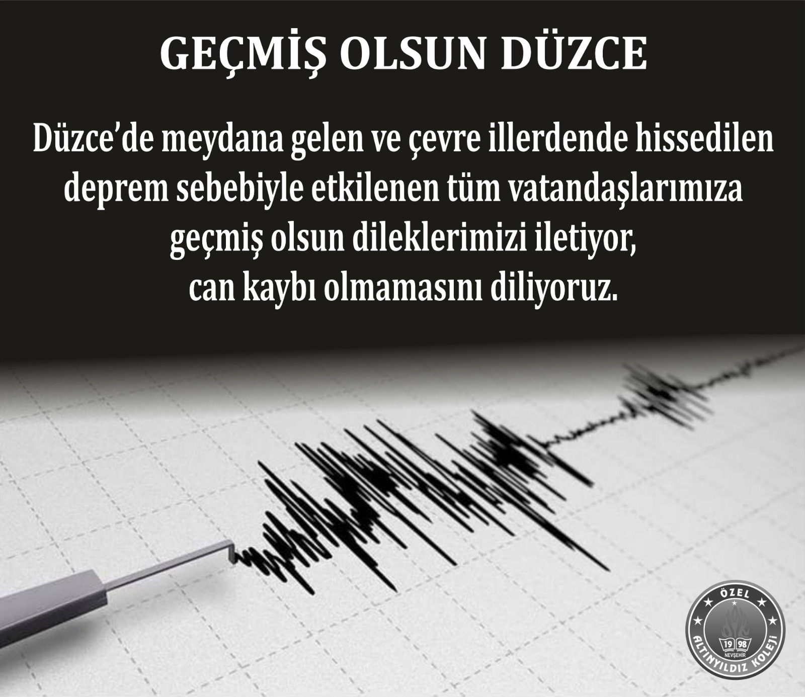 GEÇMİŞ OLSUN DÜZCE