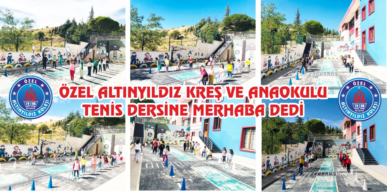ÖZEL ALTINYILDIZ KREŞ VE ANAOKULU TENİS DERSİNE MERHABA DEDİ